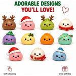 24 Days Dumpling Squishy Christmas Advent Calendar 2026 - Cute Mystery Dumpling Toys Blind Box Stress Relief Fidget Stocking Stuffers